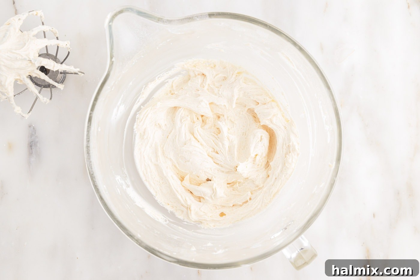 Brown Butter Cream Cheese Frosting 12 easy brown butter frosting in a mixing bowl