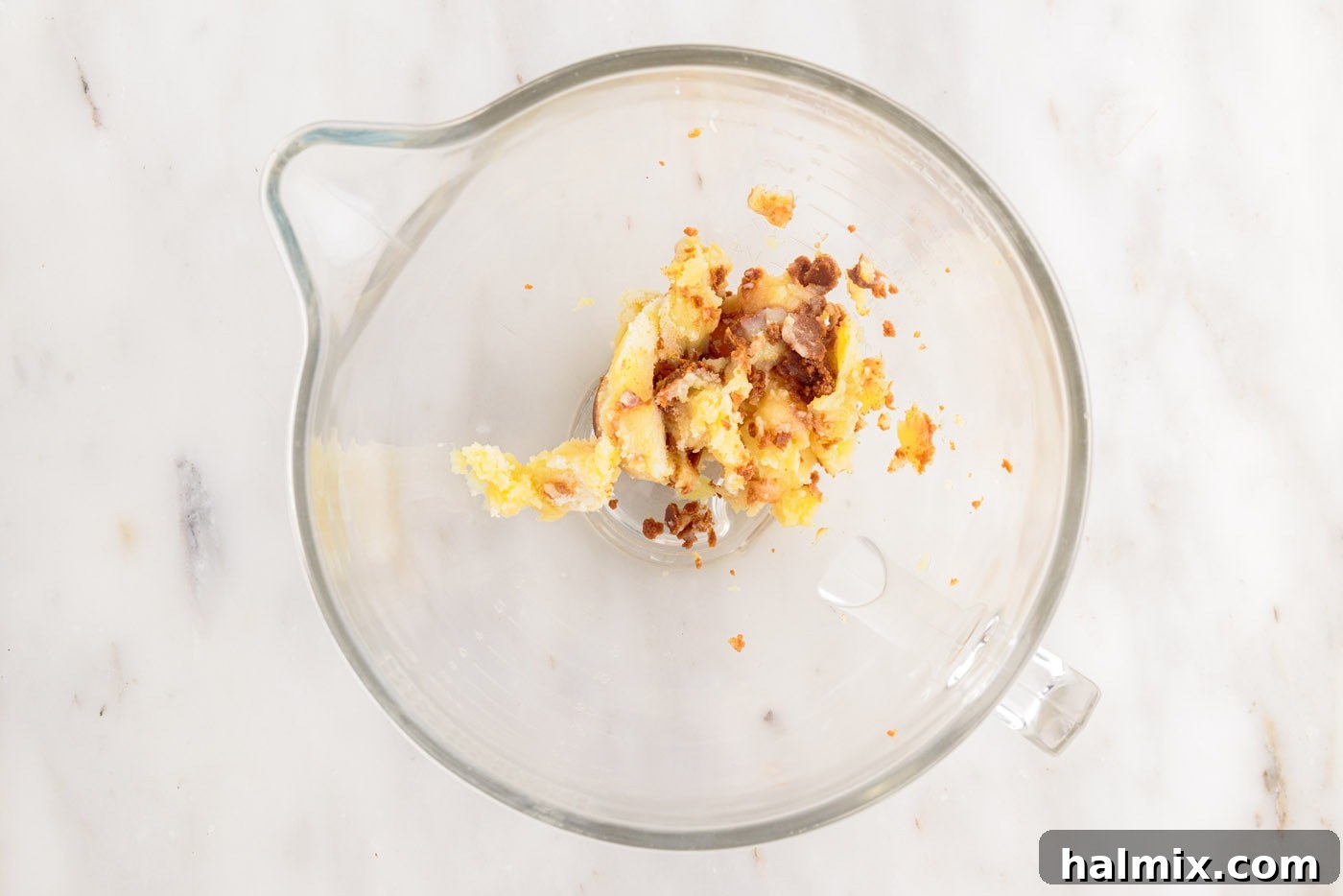 Brown Butter Cream Cheese Frosting 8 browned butter in a bowl of a stand mixer