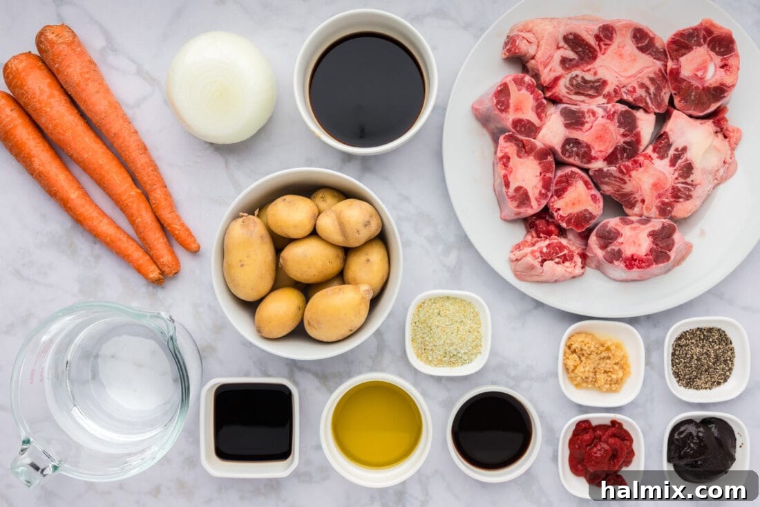 Ingredients for Instant Pot Oxtail