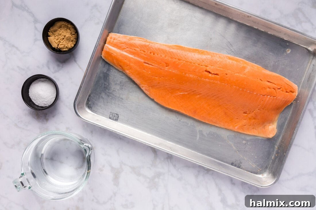 Ingredients for Smoked Trout