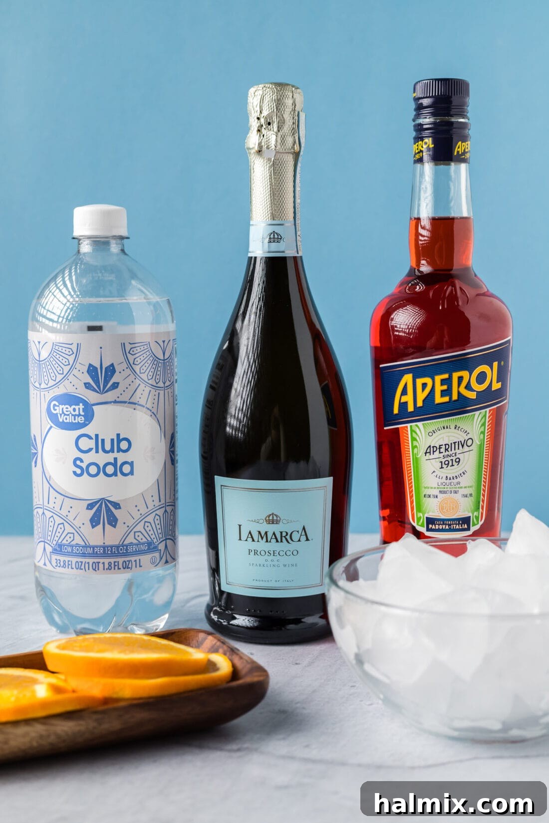 Ingredients for Aperol Spritz