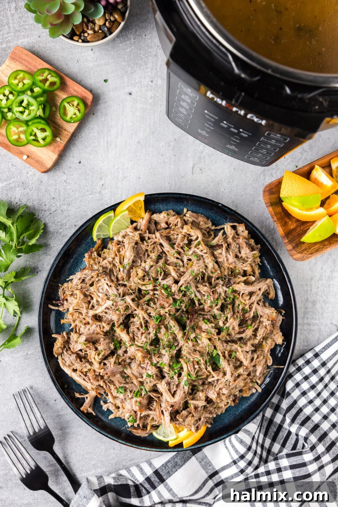 Crispy Instant Pot Carnitas 15 Plate of Instant Pot Carnitas